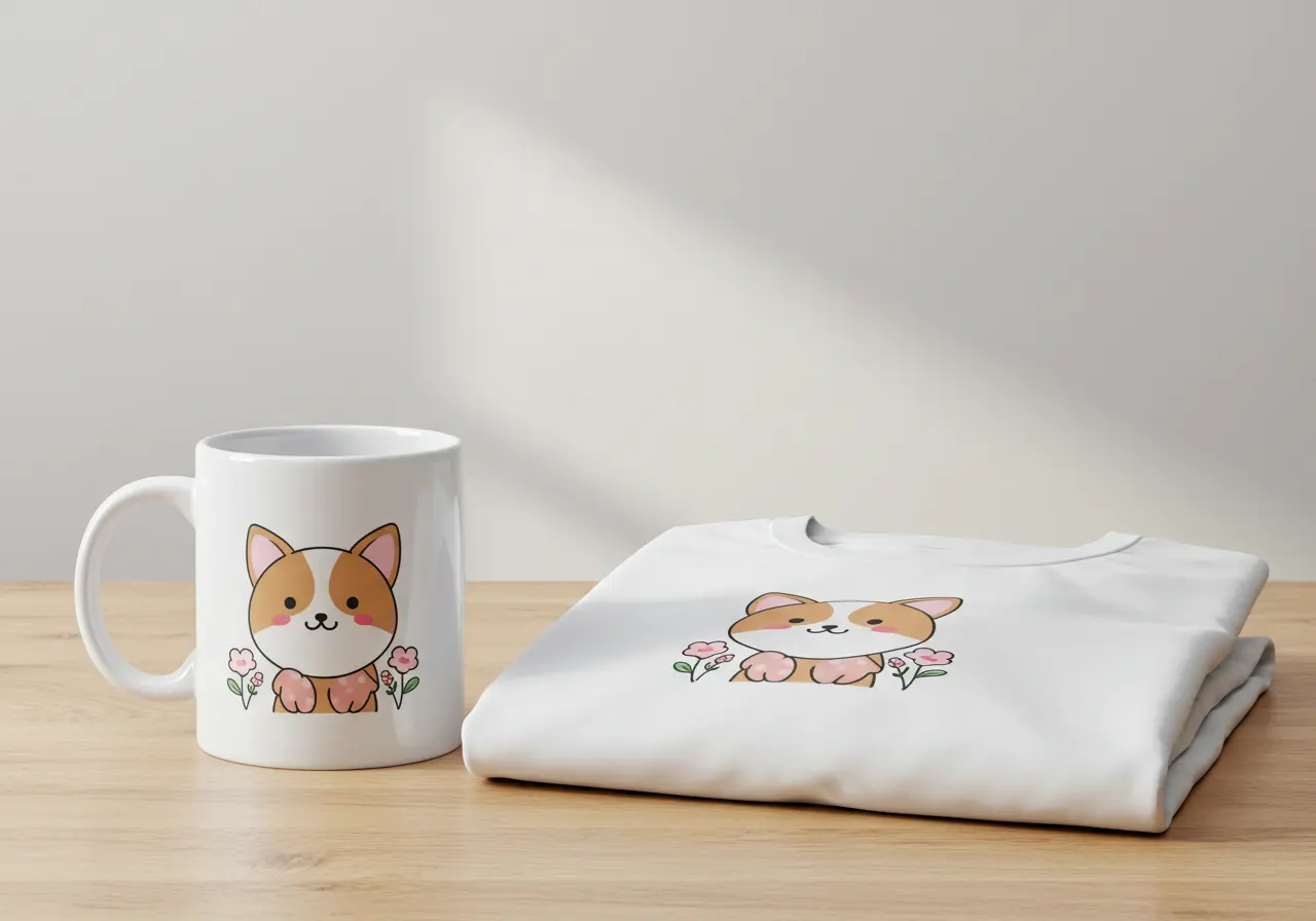 Zdjęcie przedstawiające usługę: Nadruki na kubkach i koszulkach